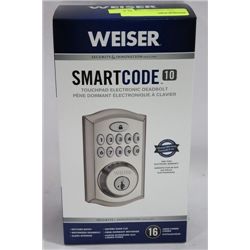 WEISER SMARTCODE 10 TOUCH PAD ELECTRIONIC DEADBOLT