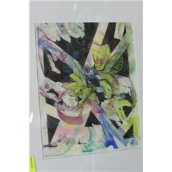 LIA AULBACH FRAMED WATER COLOUR PICTURE