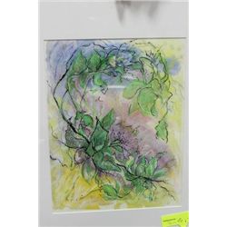 LIA AULBACH  FRAMED WATER COLOUR PICTURE
