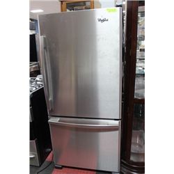 WHIRLPOOL BOTTOM MOUNT FRIDGE