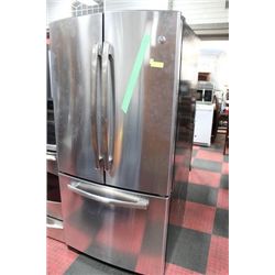 GE STAINLESS STEEL FRENCH DOOR BOTTOM MOUNT FRIDGE