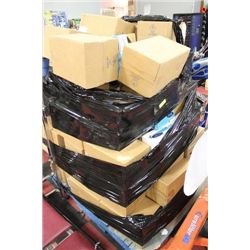 PALLET OF NEW GARAGE LIGHTS AND ELECTRONICS