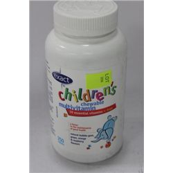 BOTTLE OF 250 CHILDRENS CHEWABLE MULTI VITAMINS