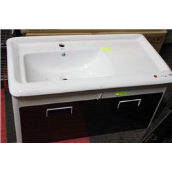 BJS 1002 CERAMIC TOP FLOATING BATHROOM VANITY