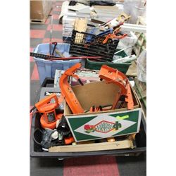 LARGE ASSORTMENT OF HAND AND POWER TOOLS ETC.