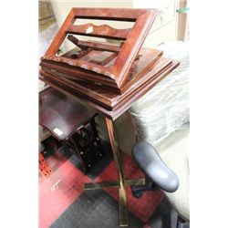 WOOD PULPIT W STAND
