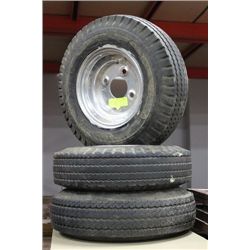 THREE(3) TRAILER TIRES
