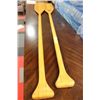 Image 1 : PAIR OF CANOE PADDLES