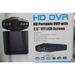 NEW HD DV-R PORTABLE DASH CAM W 2.5" SCREEN