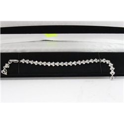 .925 SILVER CRYSTAL TENNIS BRACELET