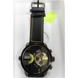NEW MENS OLUM LEATHER BAND WATCH