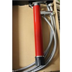 PK OF 2 LUO BANG RED AND CHROME FAUCETS