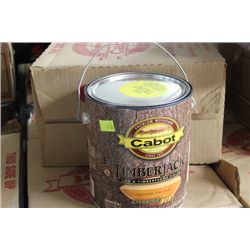 CASE W/ 4 1 GALLON CANS OF AUTUMN LEAF TIMBER JACK