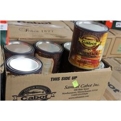 CASE W/ 6  .95 LITRE GALLON CANS OF BIRCH BARK