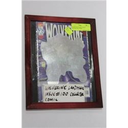 FRAMED WOLVERINE 100 YR ANNIVERSARY COMIC