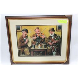 "THE MUSICIANS" ORIGINAL - OIL ON BOARD