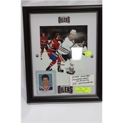 DAVE HUNTER GUARANTEED AUTHENTIC 84' AUTOGRAPH