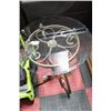 Image 1 : METAL AND GLASS END TABLE