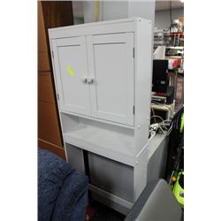 WHITE 2 DOOR BATHROOM CABINET