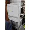 Image 1 : WHITE 2 DOOR BATHROOM CABINET
