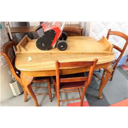 VINTAGE TABLE W/ 4 CHAIRS