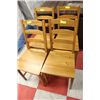 Image 1 : WOODEN CHAIRS X4