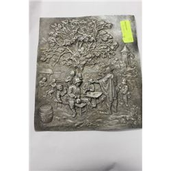 PEWTER WALL PLAQUE