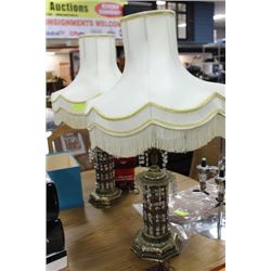 PAIR OF TABLE LAMPS