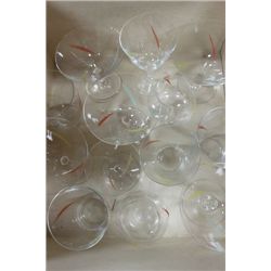 BOX OF CRYSTAL GLASSES
