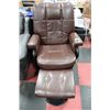 Image 1 : 2PC. LEATHER SWIVEL-GLIDER-ROCKER