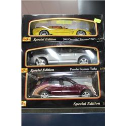DIE-CAST 1:18 SCALE COLLECTOR CARS X3
