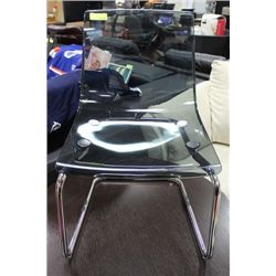 SHOWHOME SEE THROUGH PLASTIC CHAIR