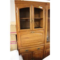 PALLISER HIGH PROFILE CHINA DISPLAY CASE / OAK