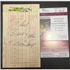 Image 2 : 1973 Willie Mays Signed Golf Score Card JSA Certified