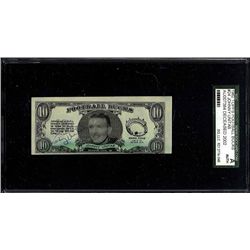 Johnny Unitas Signed Football Bucks SGC Certified