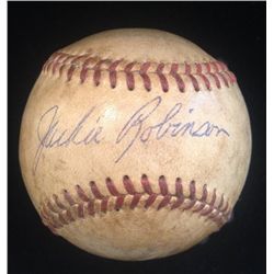 Jackie Robinson Single Signed Spalding Baseball