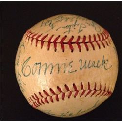 1950 Philadelphia Athletics Signed Baseball Certified