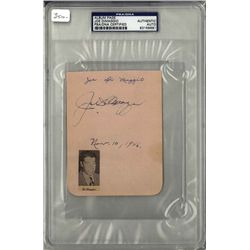 PSA/DNA Joe DiMaggio Signed Album Page from 1946