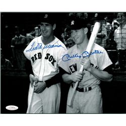 Ted Williams and Mickey Mantle Signed Photograph AAU