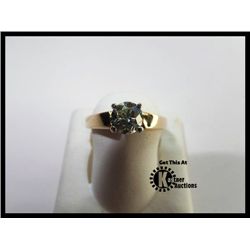 105-11277:14K YELLOW GOLD DIAMOND SOLITAIRE RING