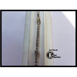 180-13468:14K WHITE GOLD DIAMOND TENNIS BRACELET