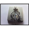 Image 1 : 186-18307:14K WHITE GOLD DIAMOND PENDANT W/ CHAIN