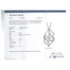 Image 2 : 186-18307:14K WHITE GOLD DIAMOND PENDANT W/ CHAIN