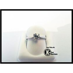 104-12363:10K WHITE GOLD DIAMOND SOLITAIRE RING