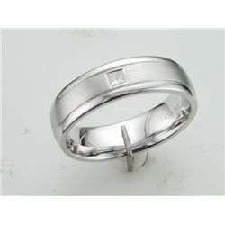 193-15020:10K WHITE GOLD DIAMOND BAND GENTS