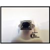 Image 1 : 604-10182:18K WHITE GOLD SAPPHIRE & DIAMOND RING