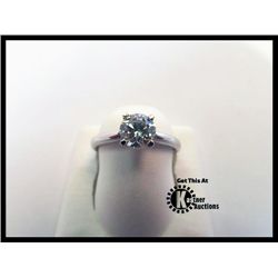 106-12248:14K WHITE GOLD DIAMOND SOLITAIRE RING