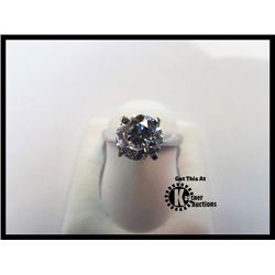 108-10233: 14KT WHITE GOLD DIAMOND SOLITAIRE RING