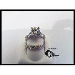 133-17622/17623: 18KT WHITE GOLD DIAMOND