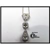 Image 1 : 186-16559:14K WHITE MULTI SHAPED DIAMOND NECKLACE